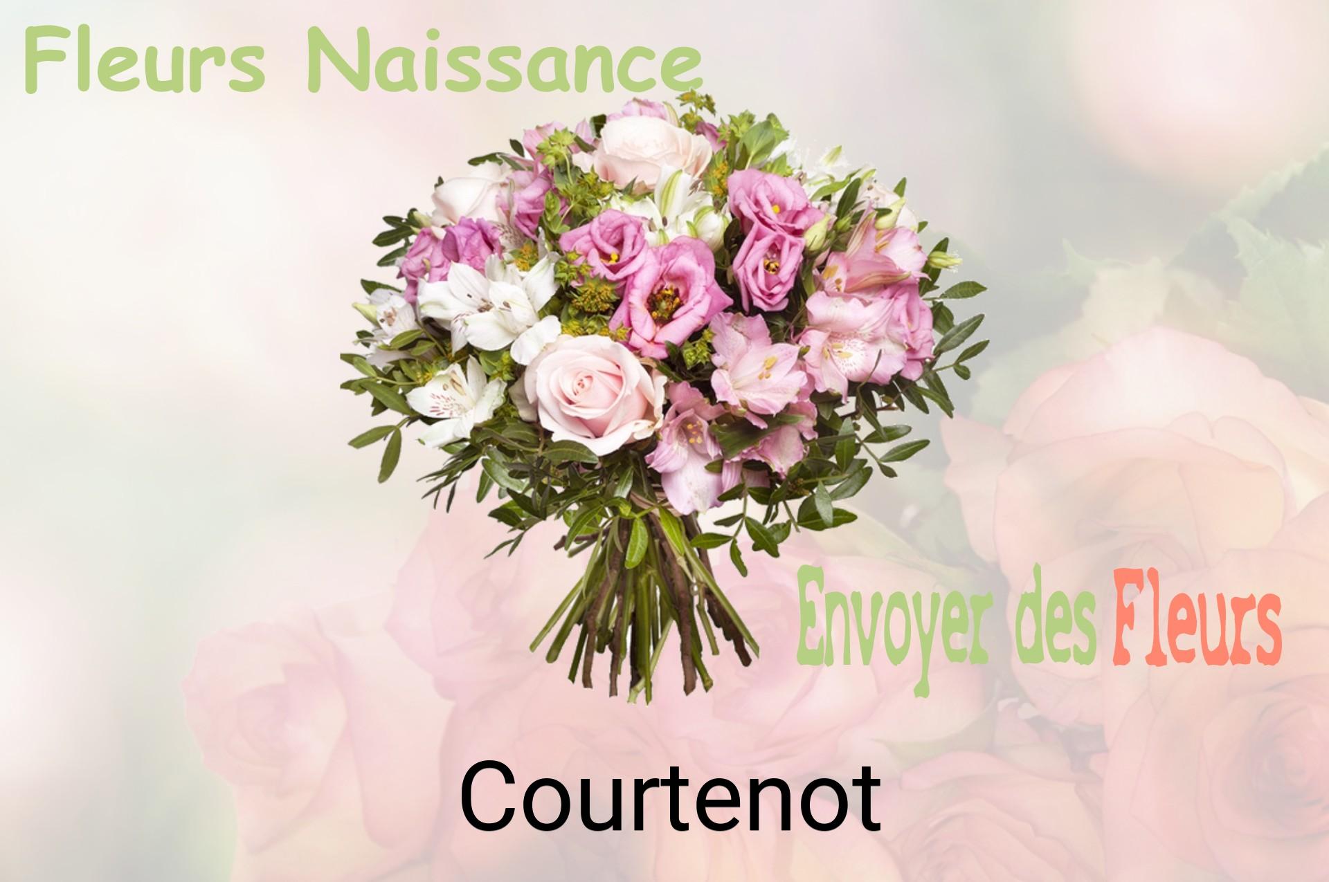 Bouquet de fleurs de naissance livré à Courtenot